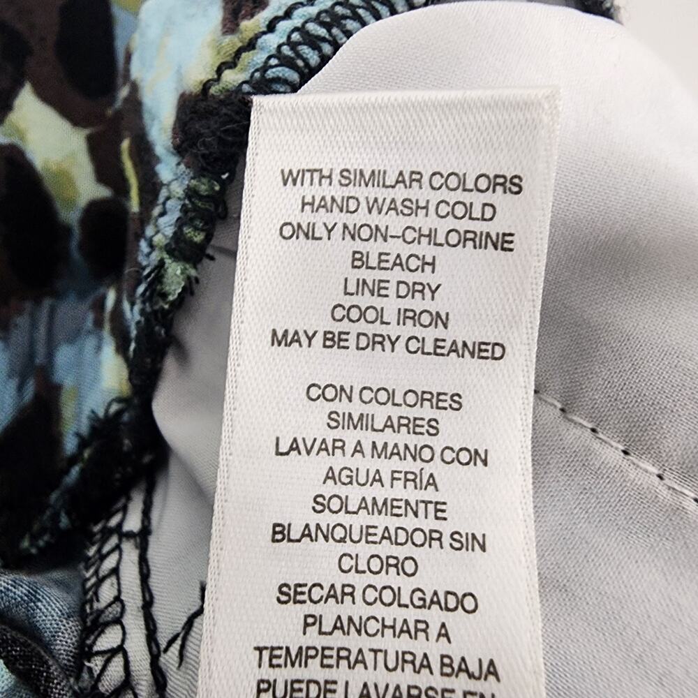 Chico’s Womens Animal Luster Drape Wide Leg Size 3 US 16 Pull On Elastic Waist - Picture 9 of 10